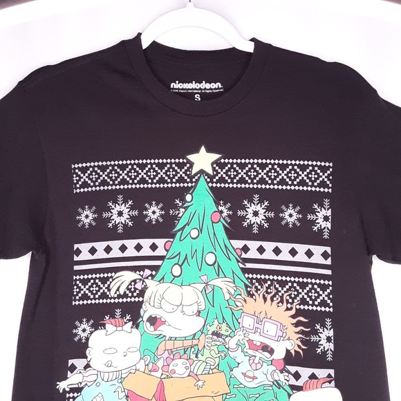 Nickelodeon Rugrats Christmas Graphic Tee Shirt Size Small - Picture 2 of 6
